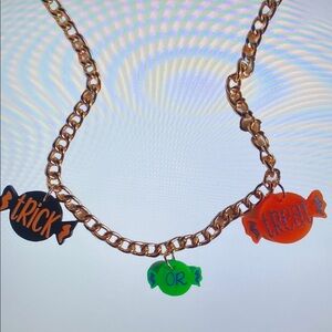 Kids Halloween Candy Charm Necklace